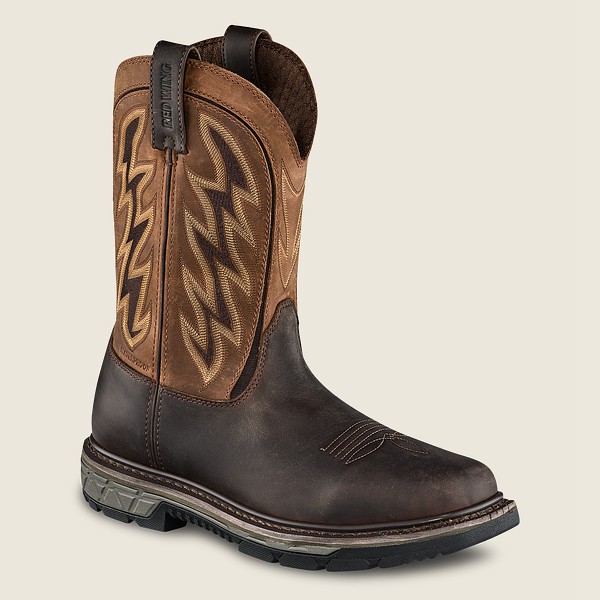 Red Wing Work Boots Rio Flex - 11-inch Waterproof Soft Toe Pull-on - Brown - Mens WPU756013